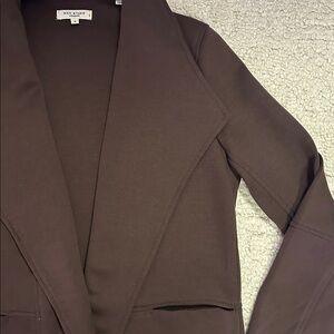 Max Studio Dark Brown Women's Scuba Jacket Coat Blazer